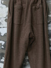 AVIVA JIFEI XUE 25 Autumn/Winter Knit Elastic Jacket/Drawstring Pants AJX-FW25-DSP-NBWHK-Natural Beige Pants (FW25-DKB-NBWHK)